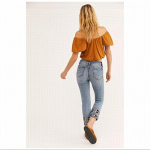 Free People - “Driftwood” Archer Straight Leg Jean